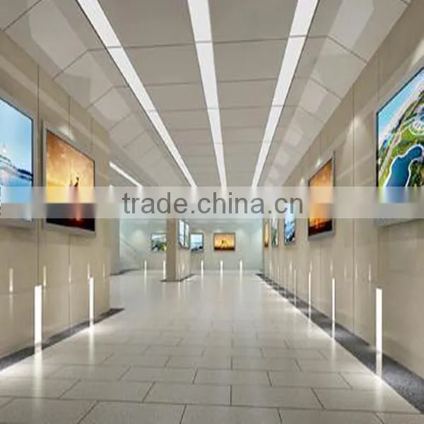 advertising led crystal lightbox aluminium frame