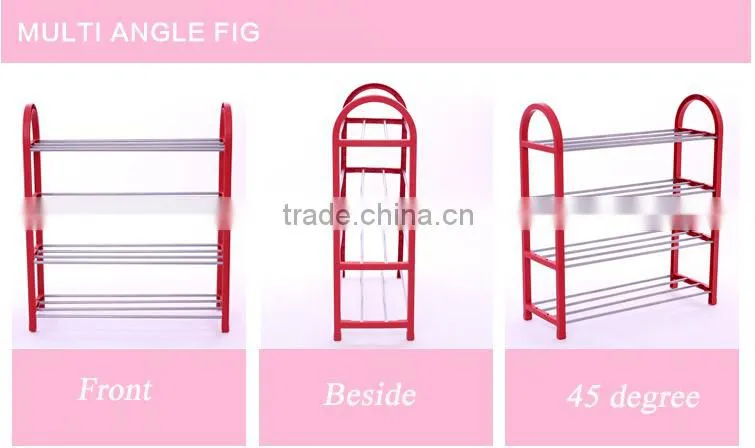 4 tire 12 pairs living room portable wall shoe rack FH- SR00284