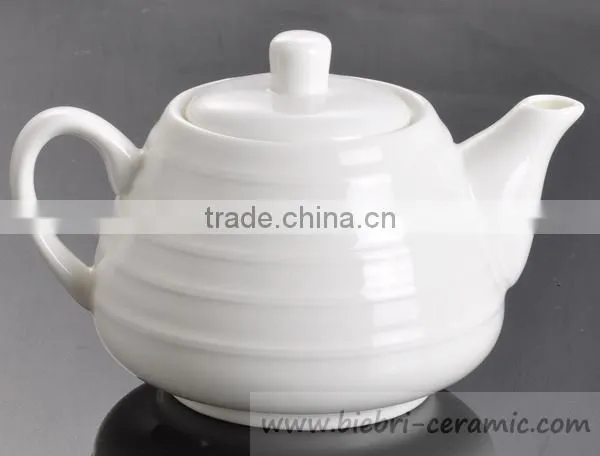 Ceramic Coffee And Tea Pots With Logo Decal Artwork Design Customized