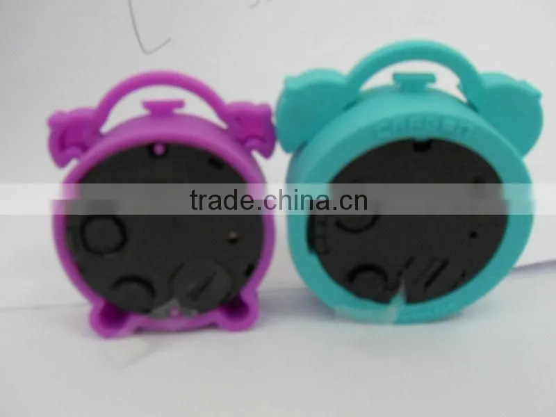 promotional item mini gift clocks protalbe Retro Silicone pillow alarm clock