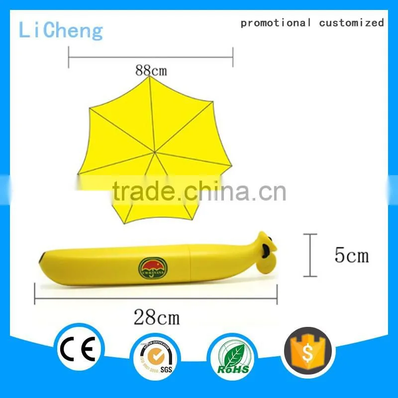 New Creative Anti-UV Sun & Rain Folding Umbrella folding umbrella banana umbrella