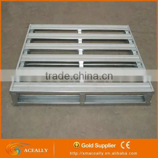 Galvanized steel pallet rack heavy duty capacity pallet metal pallets with side