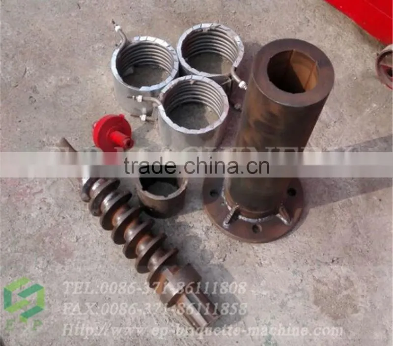400 kg/h screw type biomass briquette making machine