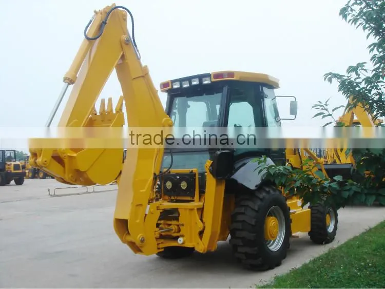 Used Backhoe Wheel Loader SAM388 With 1CBM Bucket For Sale