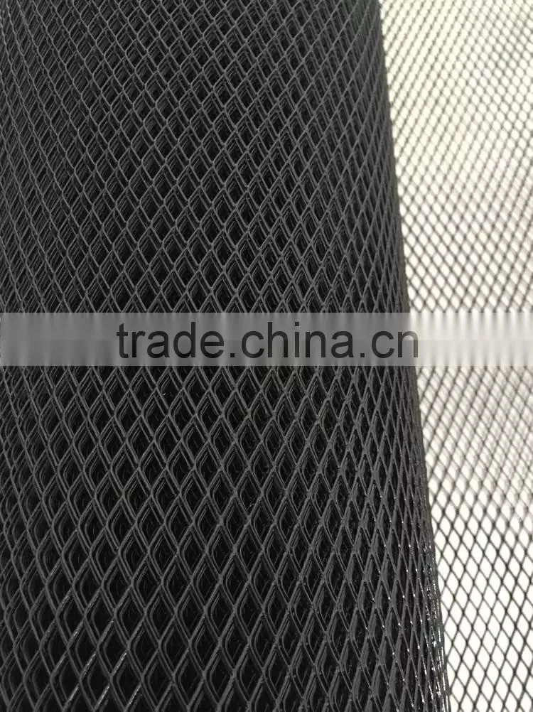 Black coated diamond mesh cover/coated mesh hook/ black wire mesh cover