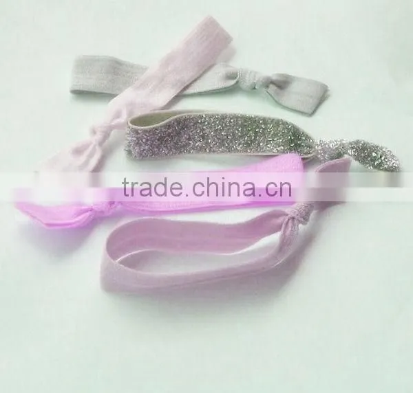 Plain Hot Elastic Hair Tie /popular tie dye knotted hair band