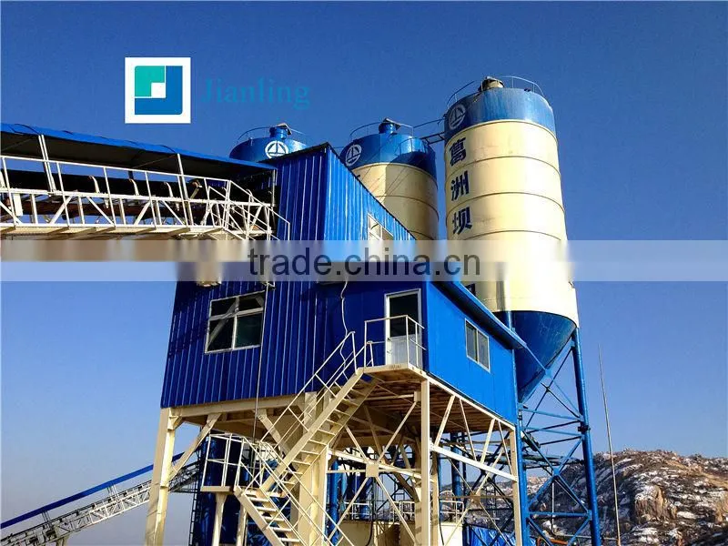 large gasdynamic HZS75 concrete batching plant for sale