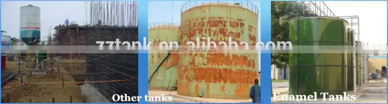 fire protection glass fused to steel tank easy installation
