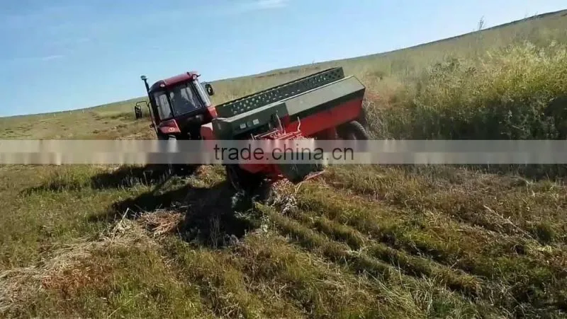 Grass Mower with Swather and Rectangular Baler