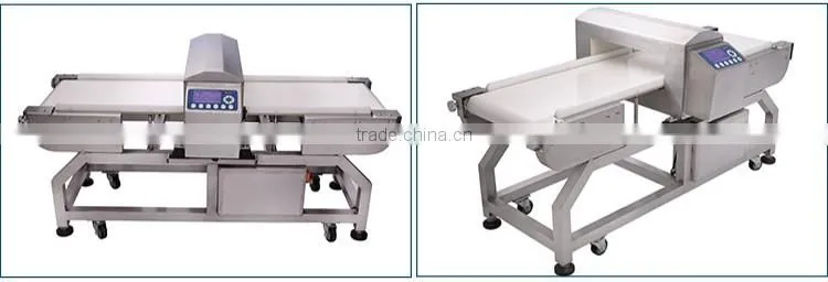 Auto-conveying all-metal food detector with LCD display