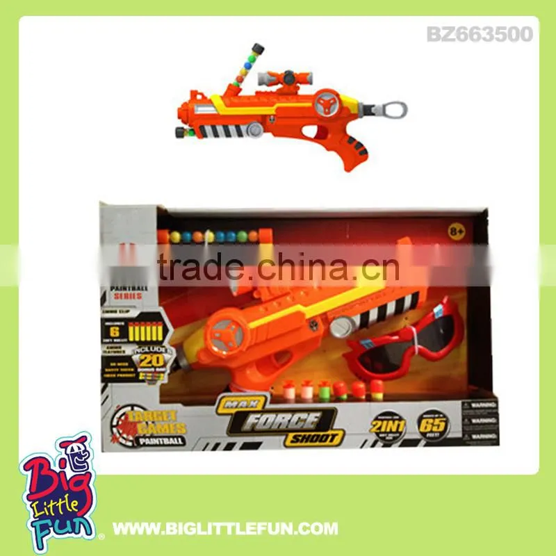 Shooting toys soft bullet gun and paintball gun toy