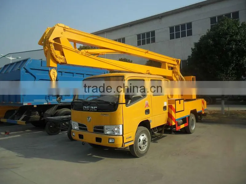 Dongfeng 4*2 24m hydraulic aerial cage,aerial bucket truck