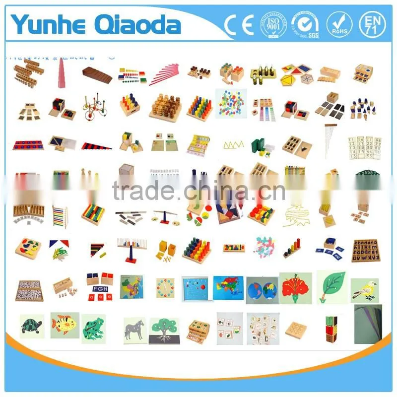 Baby toy Preschool Montessori sensorial aids wooden red stick in China