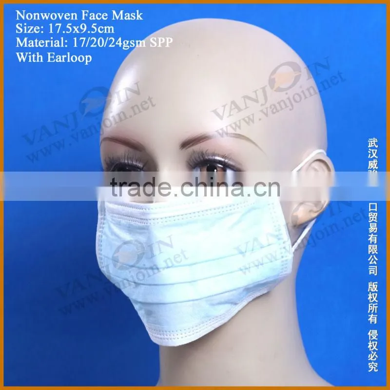3 Ply Face Mask For Dental Use