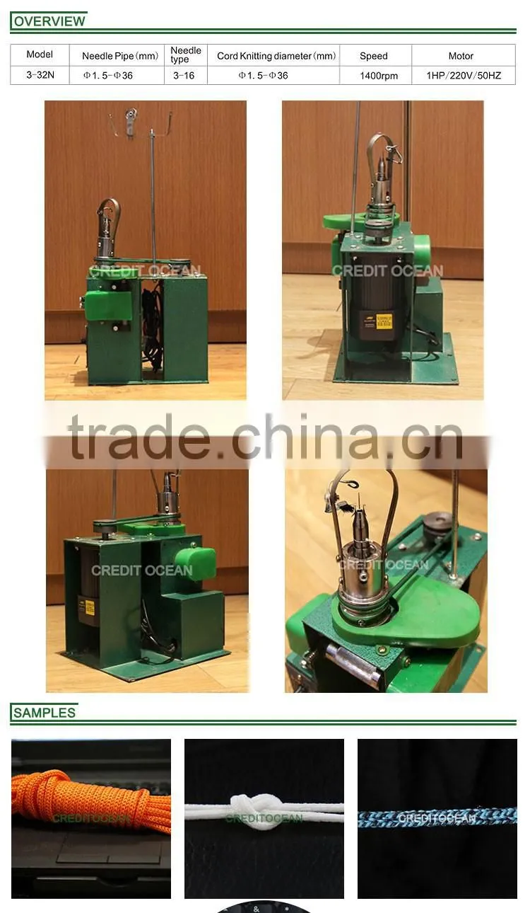 small hook knitting machine for shoelace