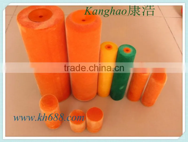 industrial roller brush, wall pattern roller brush, brush roller with flocking,decorative paint brush roller brushes