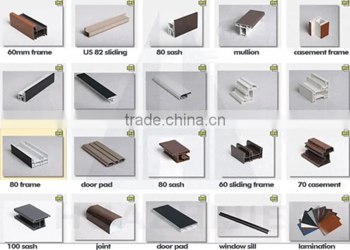 European standard thermal-break PVC plate glass window