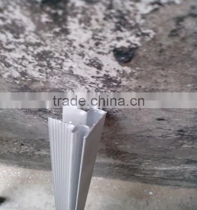 Color anodised powder coated black board aluminum profile