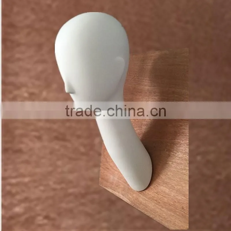 New design Wall mounted mannequin head for hat and scarf and wig display