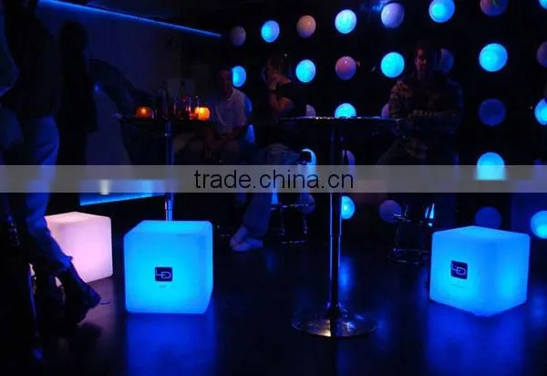 16 colors changing IR remote control outdoor led cube portable led glow cube furniture