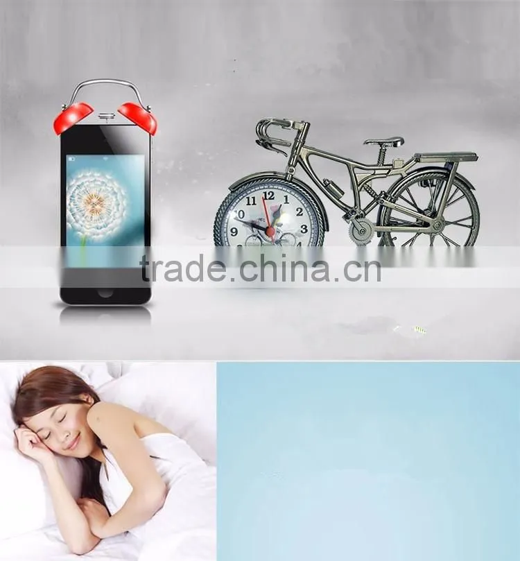 Classic European Style Creative Bicycle Shape Clock, Hot-sale Home Desk Decorative Bicycle Design Clock