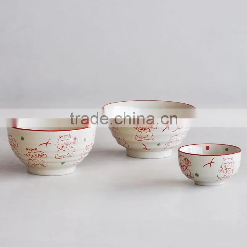 2pcs bowl set with Japanese style