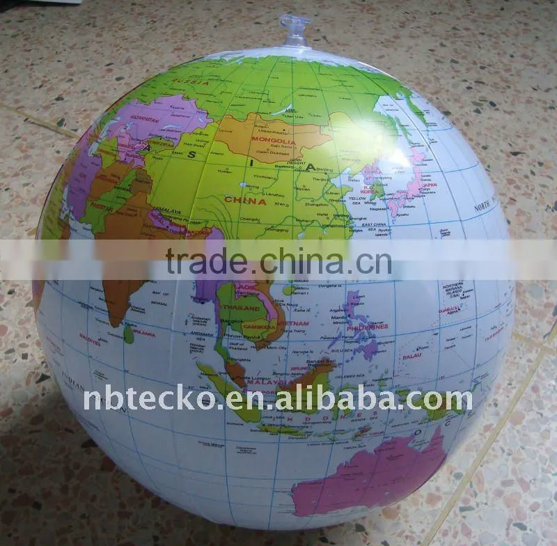 Good quality advertising printed inflatable balloon globe