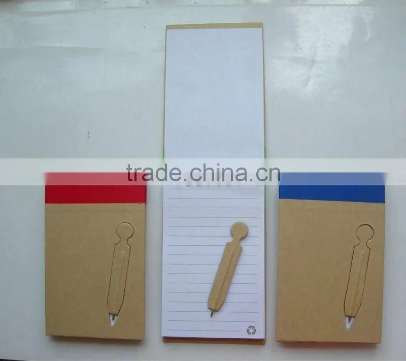 eco friendly notebook with ballpen