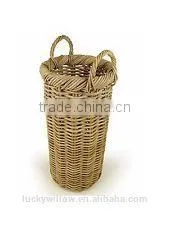 Grey Buff rattan Umbrella Stand basket