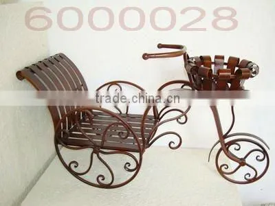 Metal handmade flower pot