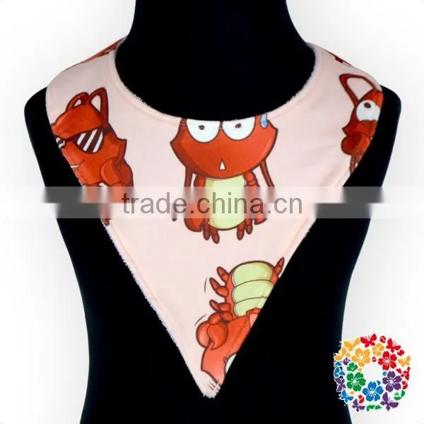 Baby Unisex Animal And Fruit Print Drooling And Teething Baby Bibs Triangle