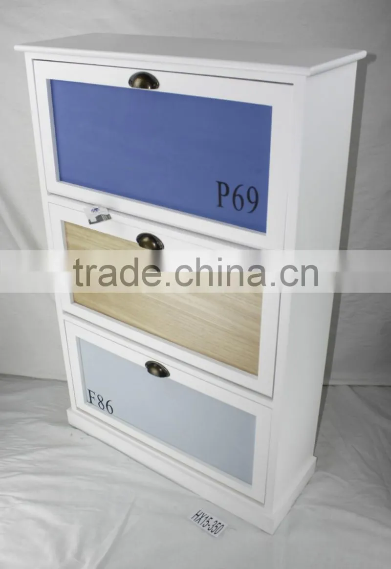 Living Room Furniture Type wood shoe rack shabby chic shoe rack