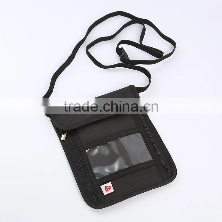 Promotional Travel Card Cash Document Bag Wallet Rfid Blocking Passport Holder