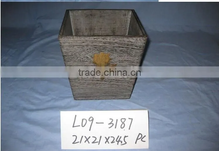 antique decorative wooden vase