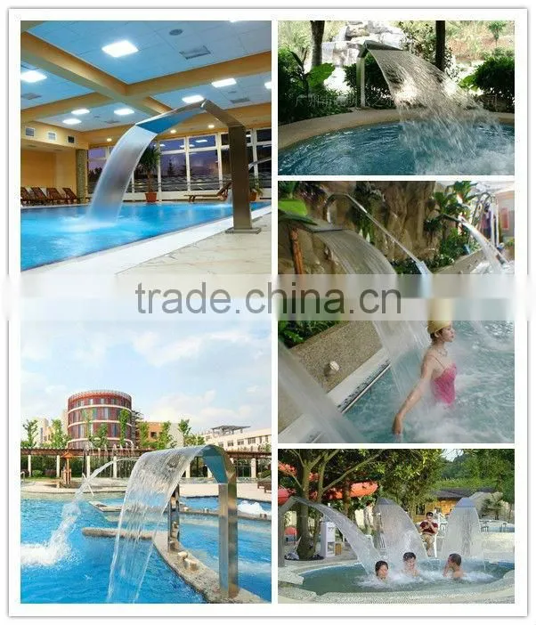 2016 New design swimming pool wall waterfall