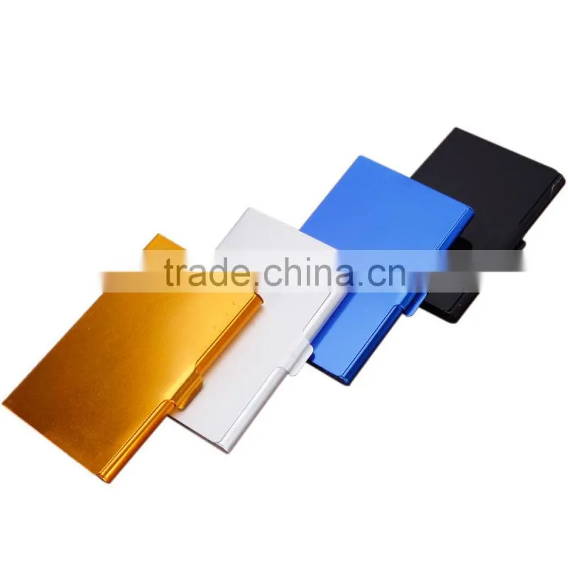 Aluminum Business Name Credit ID Card Case Holder