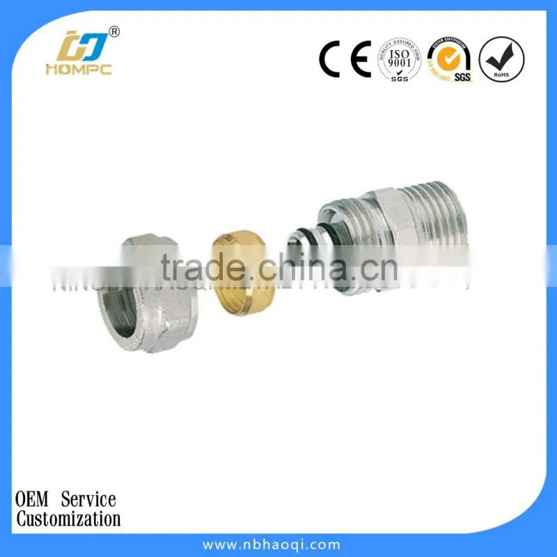 Male/female plumbing stainless steel pipe fitting