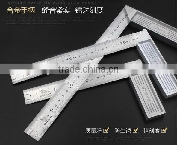 Berrylion 500mm Square Ruler Stainless Steel Clear Scale Alloy Square Ruler