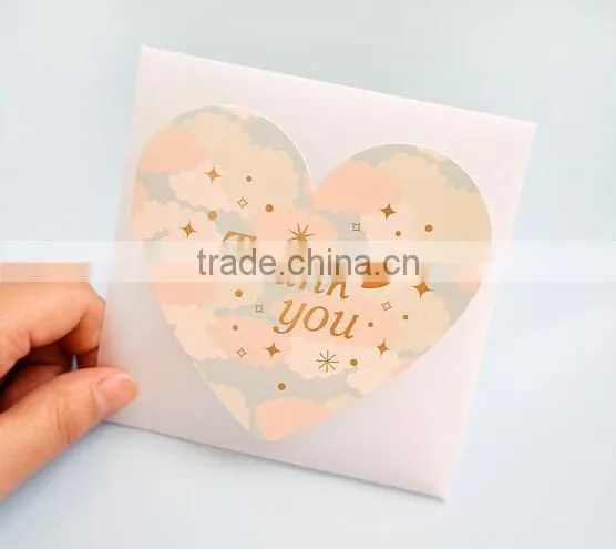 Heart Shape Folded Paper Greeting Card Handmade Valentine's Day Cards Handmade Decoration Greeting Card