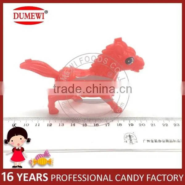 Cheap Little Horse Shape Lollipop Candy with Toy