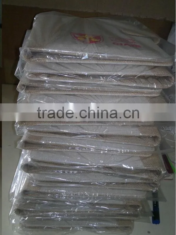 Conference folder - made from eco fabric Juco & Jute - Hiquality organizer
