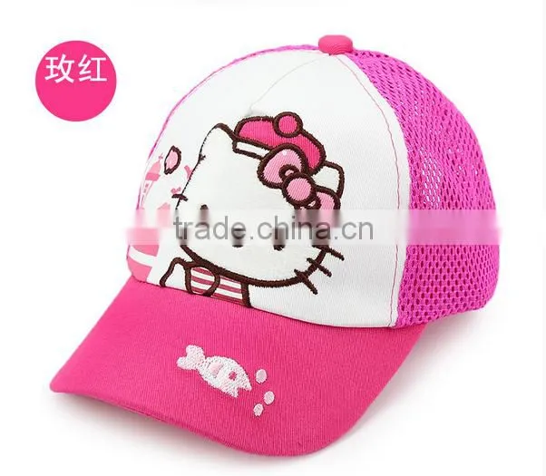 custom lovely hello kitty with embroidery baseball cap