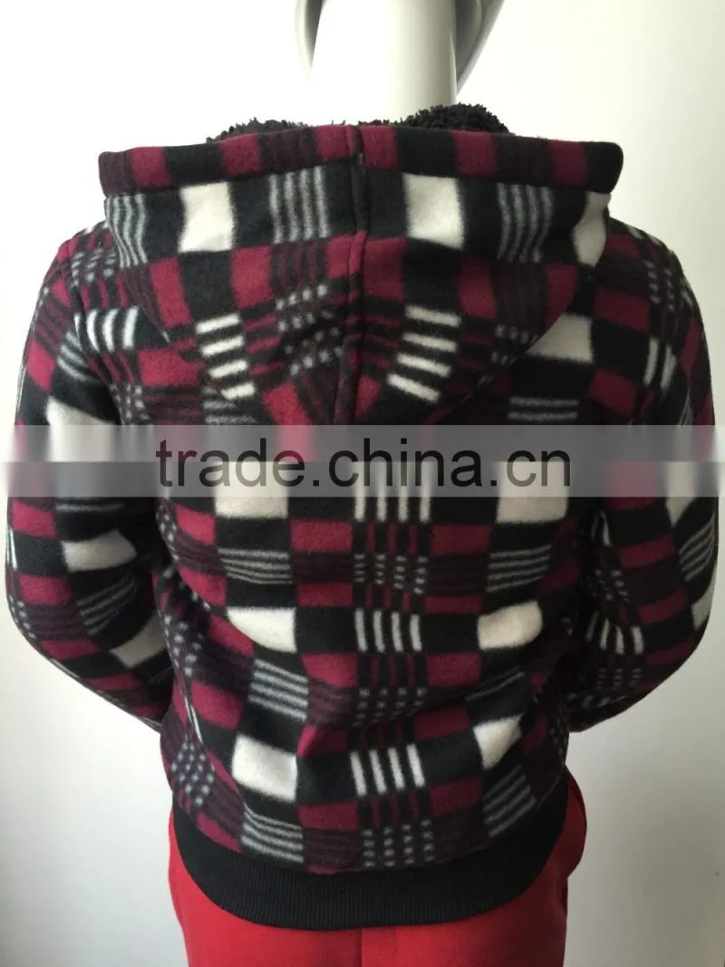 Logo available manufcture custom fleece hoody children jacket