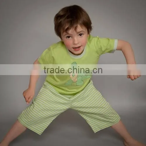 Childrens Pajamas Wholesale 100% Cotton Printed Kids Pajamas Set
