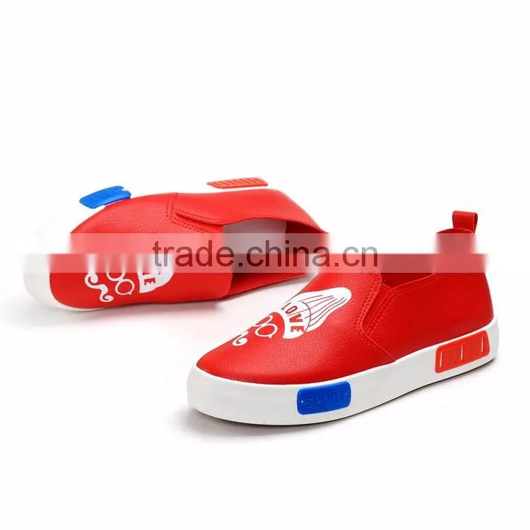 Hot selling ladies pu leather slip on shoes women platform shoes 2017 alibaba china market