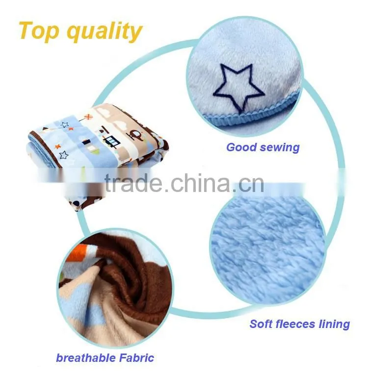 Thickened printed fleeces baby blanket wholesale