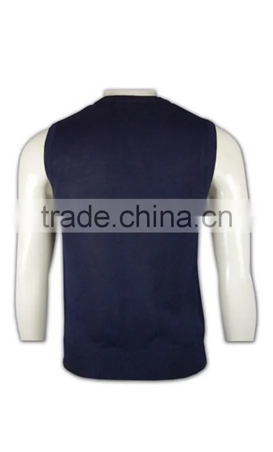 ISO9001/BSCI Manufature fashionable navy blue oversized cardigan vest