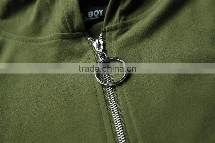 Cotton Short sleeve hoodie Army greem t shirt men for resale