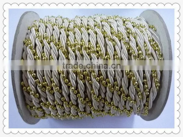 Durable antique colorful nylon braided cord with loop