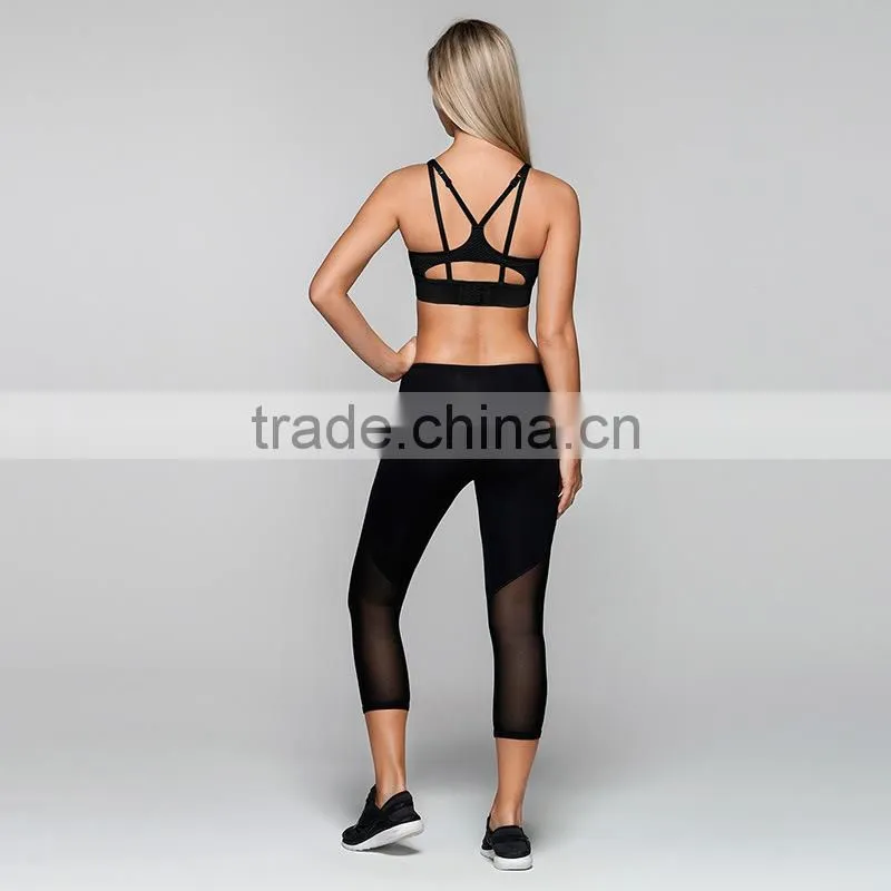 Womens Sexy Strappy Yoga Padded Racerback Sport Bras